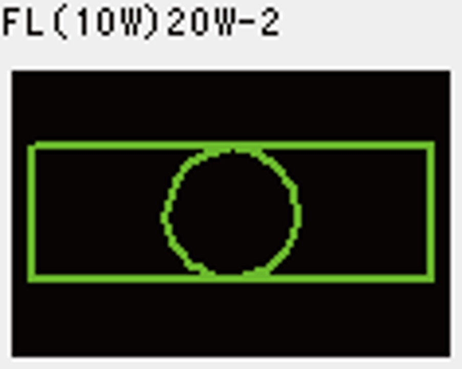 JS楽打に搭載されている蛍光灯「FL（10W）20W-2」Ver1のシンボル
