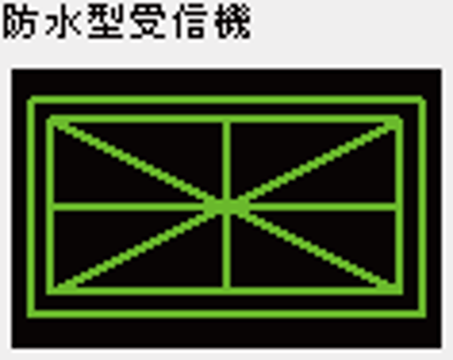 JS楽打に搭載されている防水型受信機のシンボル