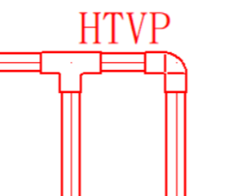 申請くんｆ設備で作図したHTVP管の継手
