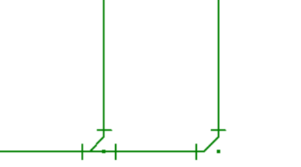 申請くんｆ設備で単線で作図したVUメイン管
