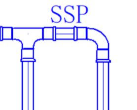 申請くんｆ設備で作図したSSP管の継手