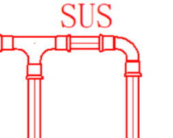 申請くんｆ設備で作図したSUS管の継手